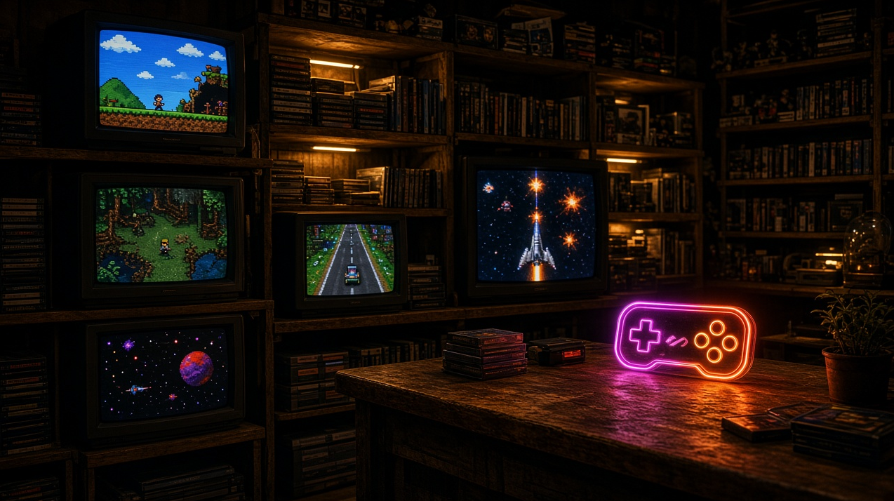 Portada del proyecto RetroGames